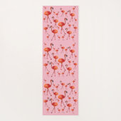 Roze flamingo vogels Yoga Mat (Achterkant)