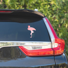Roze Flamingo Vorm Uitgesneden Sticker