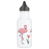Roze Flamingo Waterfles (Links)