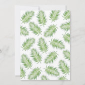 Roze Flamingo Waterverf Baby shower Kaart (Achterkant)