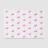 Roze Flamingo Waterverf Pattern Beach Tissuepapier (Voorkant)