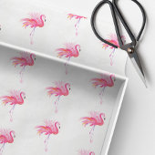 Roze Flamingo Waterverf Pattern Beach Tissuepapier