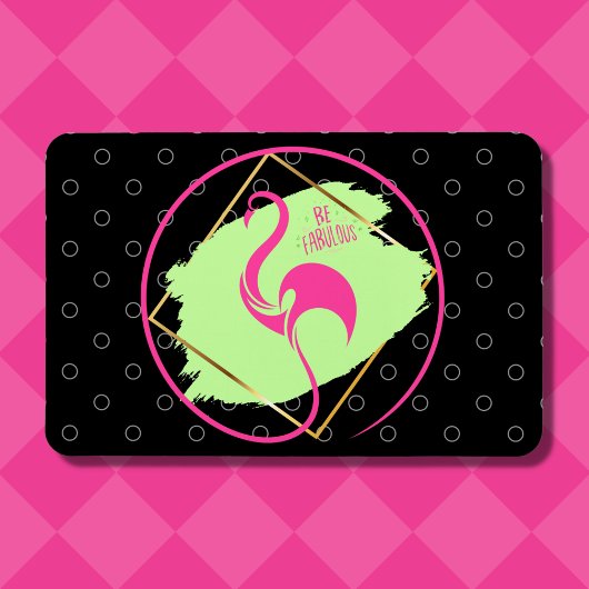 Roze Flamingo Wees Fabulous Inspirerende Uitspraak Magneet