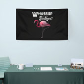 Roze Flamingo - Whassup Flockers_ Spandoek (Beurs)