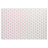  roze flamingo, witte achtergrond stof (Yard (91,4 cm))