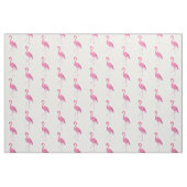  roze flamingo, witte achtergrond stof (Fat Quarter)
