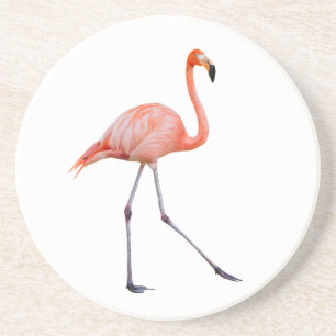 Roze Flamingo Zandsteen Onderzetter
