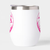Roze Flamingo Zomer Cirkel Ontwerp-68730 (Rechts)