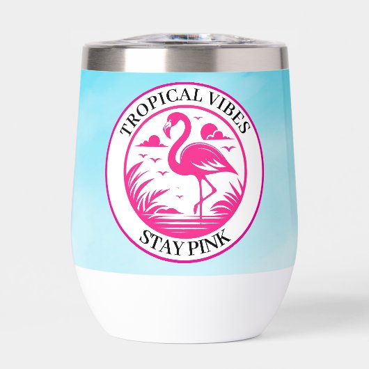 Roze Flamingo Zomer Cirkel Ontwerp-68730 (Voorkant)