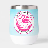 Roze Flamingo Zomer Cirkel Ontwerp-68730 (Achterkant)