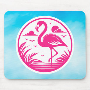 Roze Flamingo Zomer Cirkel Ontwerp-68730 Muismat