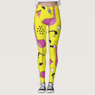 Roze Flamingo: Zomer Mode Patroon Leggings