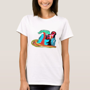 Roze flamingo zomer t-shirt