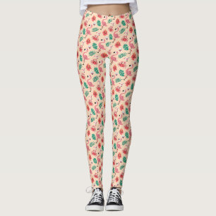Roze Flamingo Zomer Tropisch Patroon Leggings