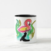 roze flamingo zomer vlam mok (Midden)