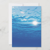 Roze Flamingo Zomer Zwembad Verjaardagsfeestje Kaart (Achterkant)