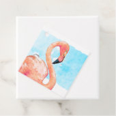 Roze Flamingo Zomerfeest Cadeautag Bedankjes Labels (In situ)