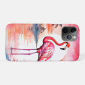 Roze flamingo zonsondergang Case-Mate iPhone case (Achterkant (horizontaal))