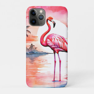 Roze flamingo zonsondergang Case-Mate iPhone case