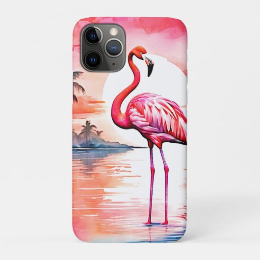 Roze flamingo zonsondergang Case-Mate iPhone case (Achterkant)