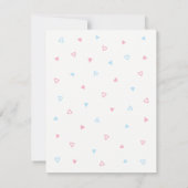 Roze Flamingo Zwembad Float Summer Birthday Party Kaart (Achterkant)