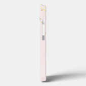 Roze Flamingobloem, Gouden Confetti Case-Mate iPhone Case (Achterkant / Links)