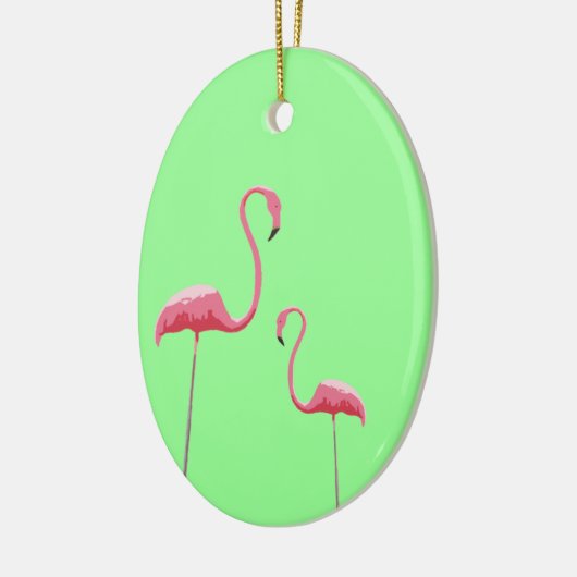 Roze flamingoes Ornament (Links)