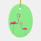 Roze flamingoes Ornament (Voorkant)
