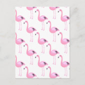 Roze Flamingo's 2 2 Briefkaart (Voorkant)