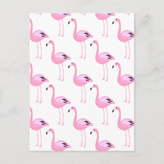 Roze Flamingo's 2 2 Briefkaart (Voorkant)