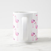 Roze Flamingo's 2 Grote Koffiekop (Achterkant)