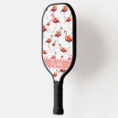 Roze flamingo's aangepaste naam pickleball-paddle pickleball paddle (Links)