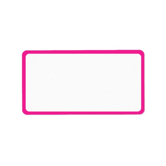 Roze Flamingo's Adresetiketten Etiket (Voorkant)