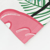 Roze Flamingos Baby Maandelijkse mijlpaal Fleece Deken (Hoek)
