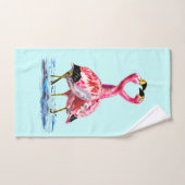 Roze Flamingo's badhanddoeken Bad Handdoek (Handdoek)