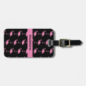 Roze Flamingo's Bagagelabel (Voorkant horizontaal)