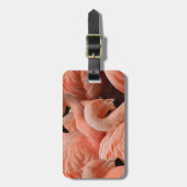 Roze flamingos bagagelabel (Voorkant verticaal)