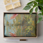 Roze Flamingo's bij Zonsondergang Decoupage Tissuepapier (Geschenk)