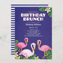Roze Flamingos Birthday Brunch