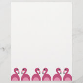 Roze flamingos Border - Letterheadfabriek (Voorkant)