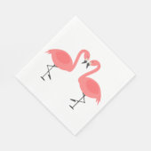 Roze Flamingo's Bruiloft, Vrijgezellenfeest Luau Z Servetten (Hoek)