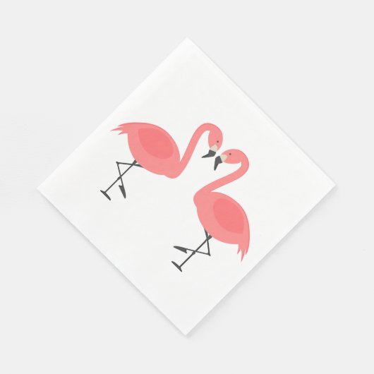 Roze Flamingo's Bruiloft, Vrijgezellenfeest Luau Z Servetten (Hoek)