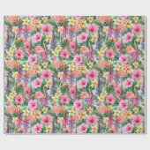 Roze Flamingo's Cadeaupapier (Vlak)