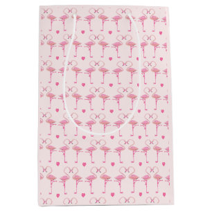 Roze flamingos-cadeautas medium cadeauzakje