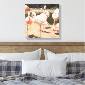 Roze Flamingo's Canvas Afdruk (Insitu (Slaapkamer))
