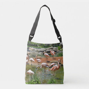 Roze Flamingos Crossbody Bag Tas