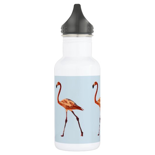 Roze Flamingos Custom Water Fles (Links)