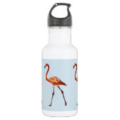 Roze Flamingos Custom Water Fles (Voorkant)