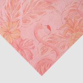 Roze Flamingo's en Ananas Tissuepapier (Detail)