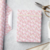 Roze flamingo's en palmbomen cadeaupapier